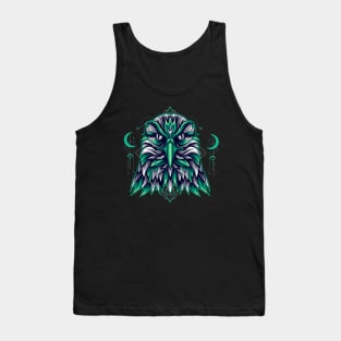 hawk head side retro Tank Top